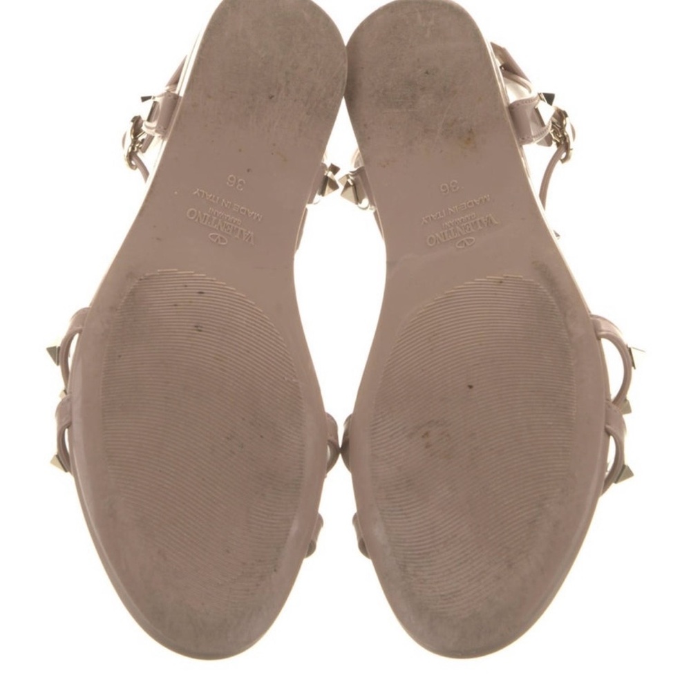 Valentino Garavani Beige Studded Sandals - Picture 5 of 5